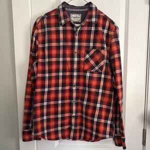 Flag & Anthem Red and Black Plaid Flannel Shirt